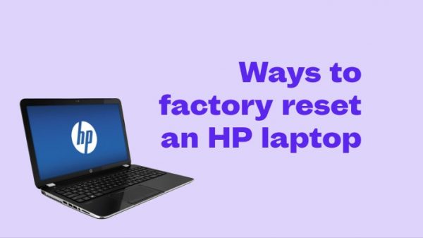 factory reset hp laptop